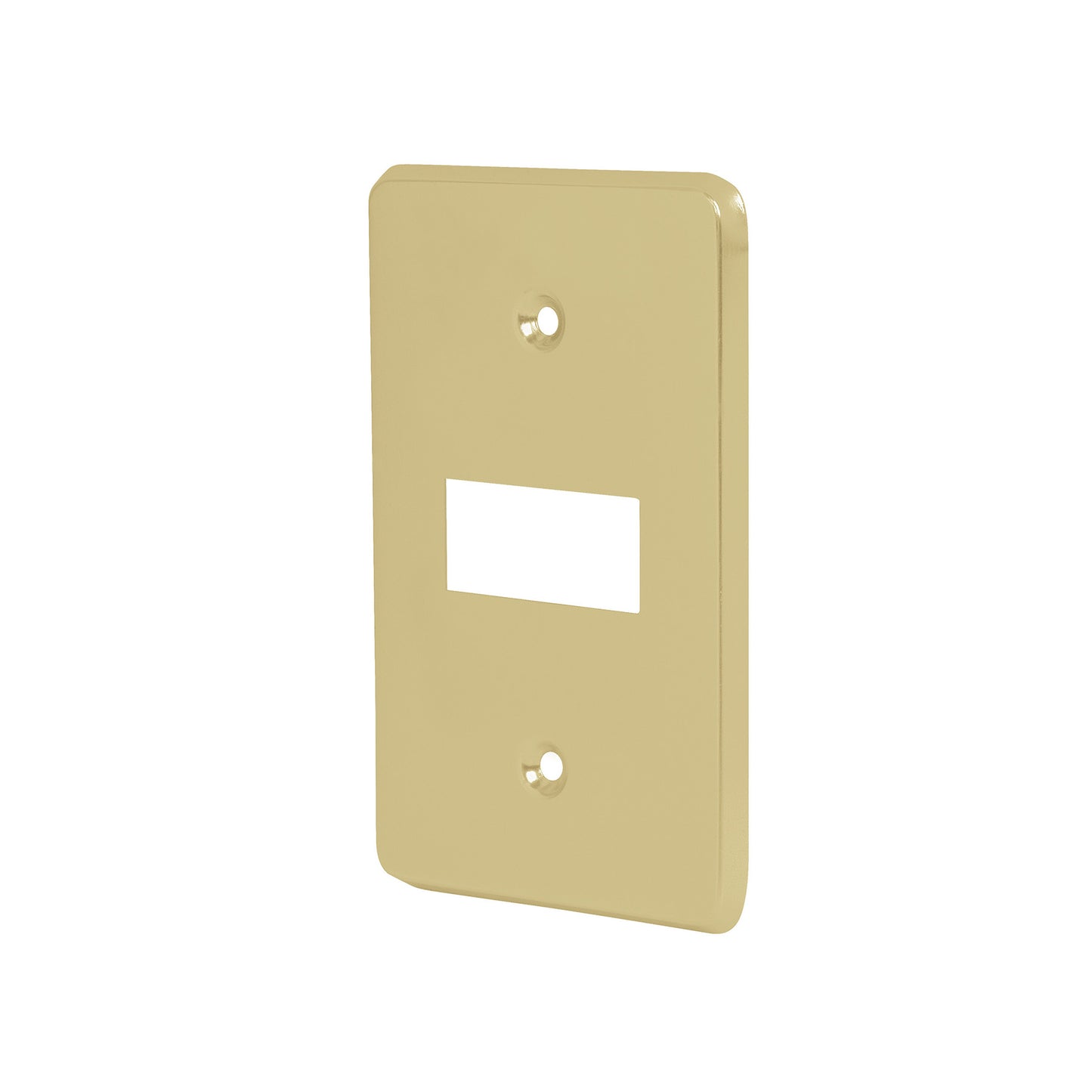 Placa de 1 módulo, de aluminio, línea Económica.