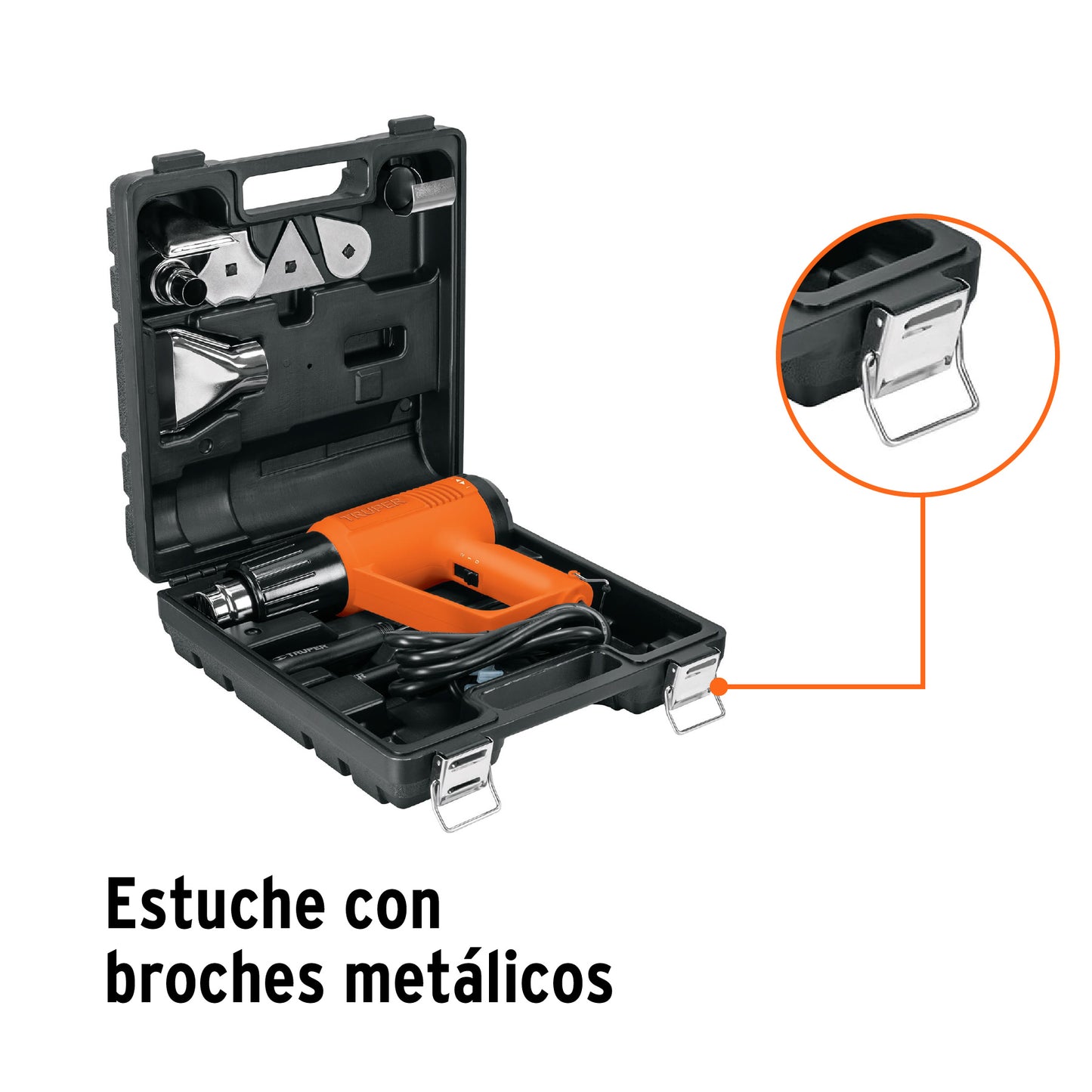 Pistola de calor 2000W incluye 9 accesorios