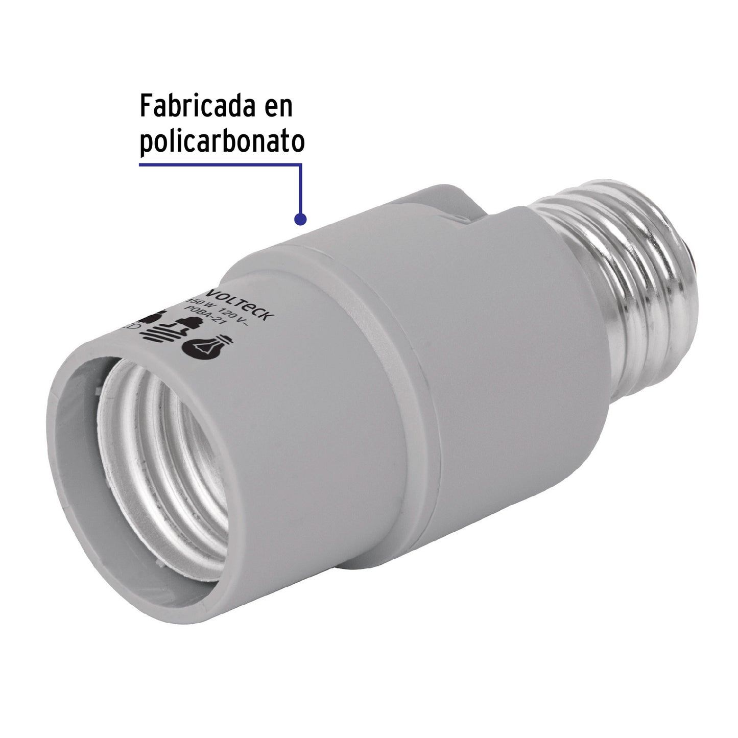 Portalámpara con sensor de luz