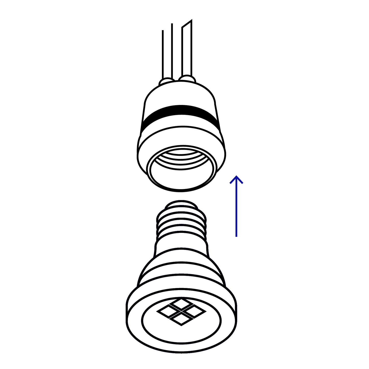 Portalámpara con sensor de luz