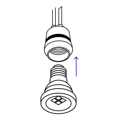 Portalámpara con sensor de luz