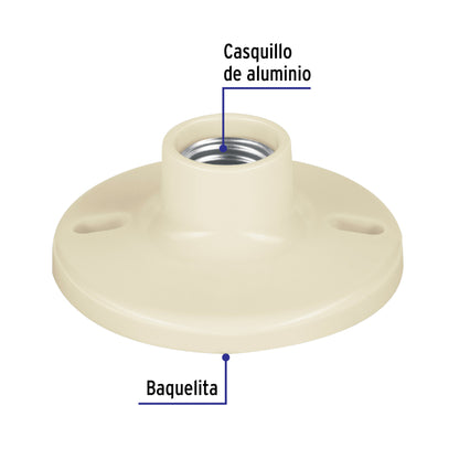 Portalámpara de baquelita 4"