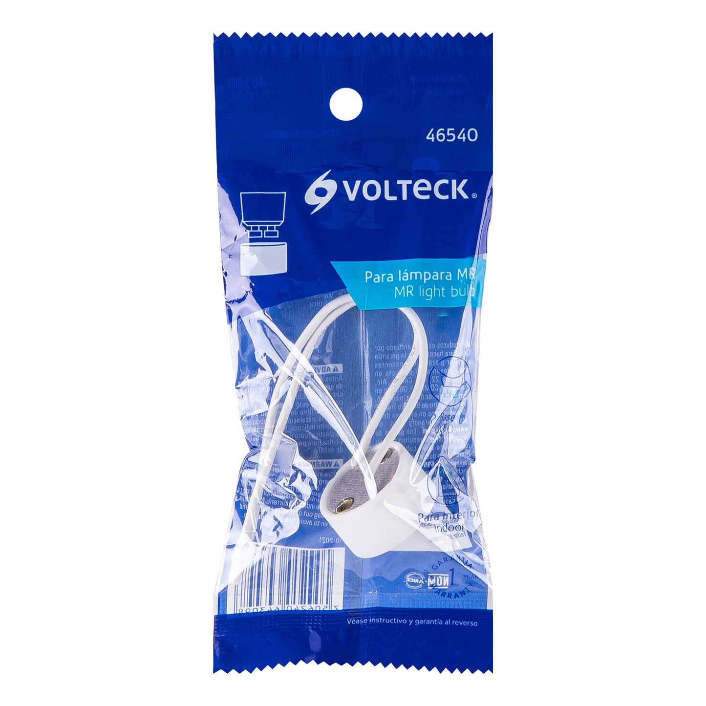 Portalámpara de porcelana p/base GU10