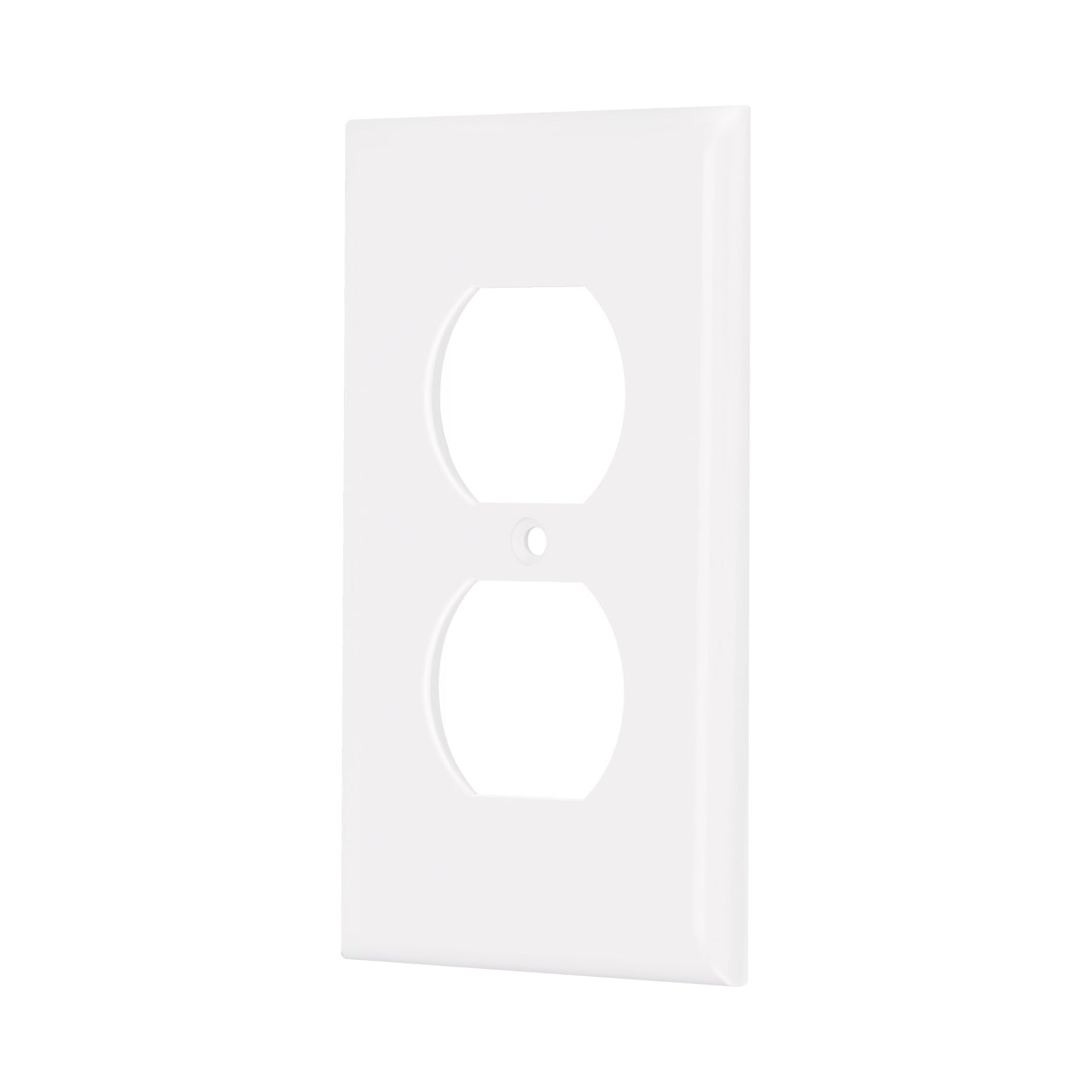 Placa de ABS para contacto redondo, Standard, blanco