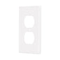 Placa de ABS para contacto redondo, Standard, blanco