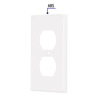 Placa de ABS para contacto redondo, Standard, blanco