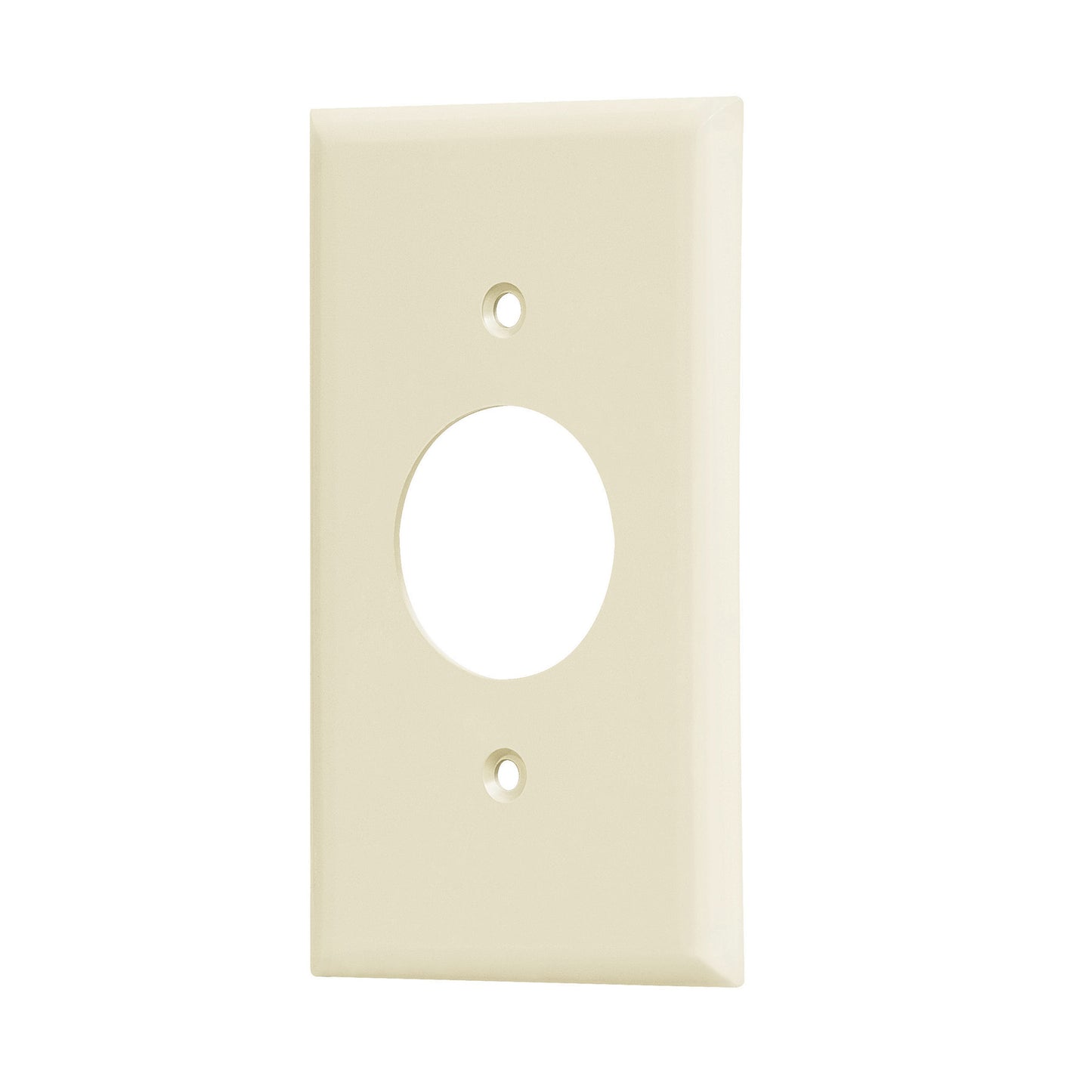 Placa de ABS para contacto redondo, Standard, marfil