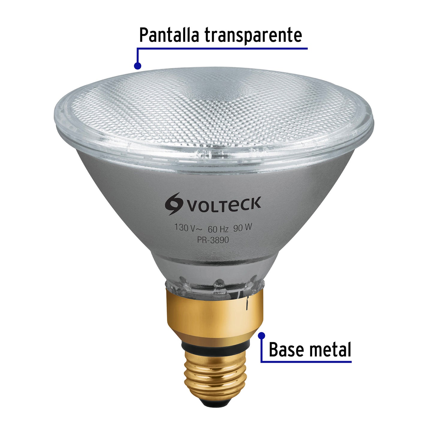 Lámpara de halógeno 90 W tipo PAR 38