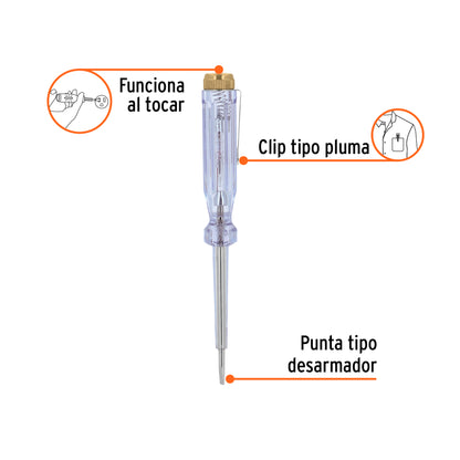 Probador para circuitos de corriente alterna 14 cm