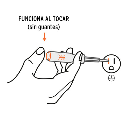 Probador para circuitos de corriente alterna 19 cm