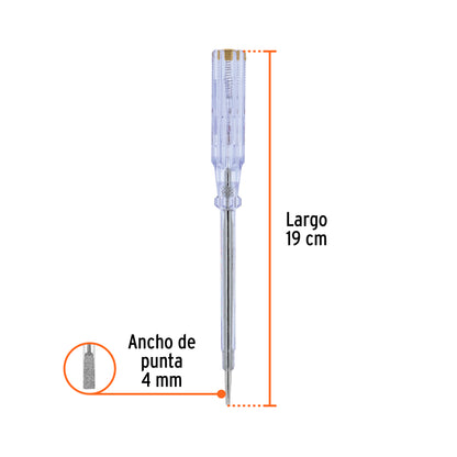 Probador para circuitos de corriente alterna 19 cm