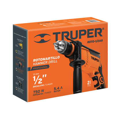 Rotomartillo de 1/2", 750W