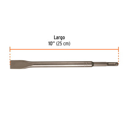 Cincel plano delgado SDS Plus 3/4" x 10"