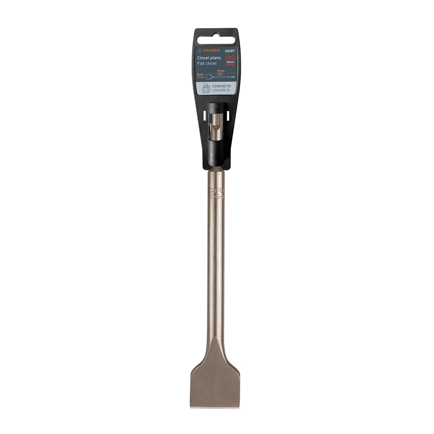Cincel plano grueso SDS Plus 1-1/2" x 10"