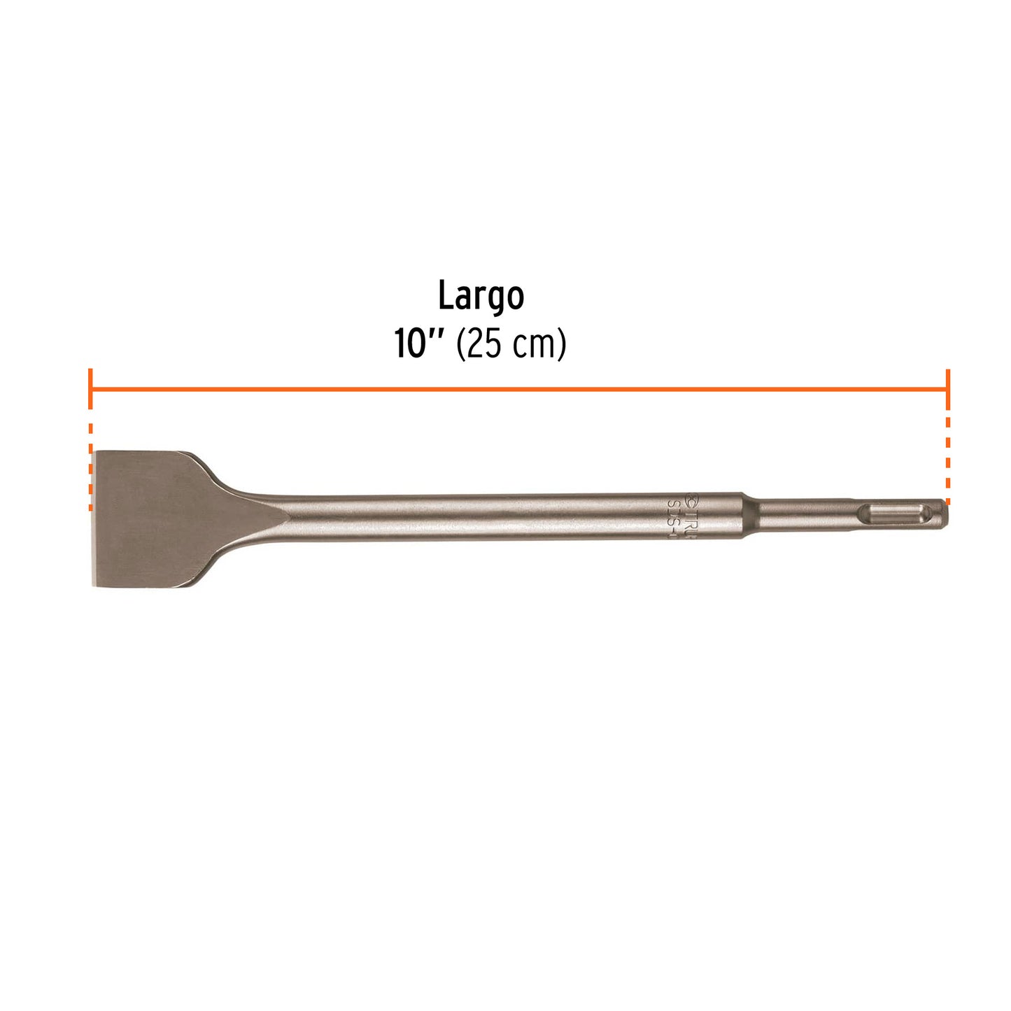 Cincel plano grueso SDS Plus 1-1/2" x 10"