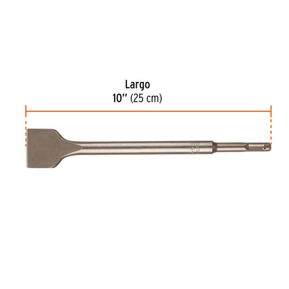 Cincel plano grueso SDS Plus 1-1/2" x 10"